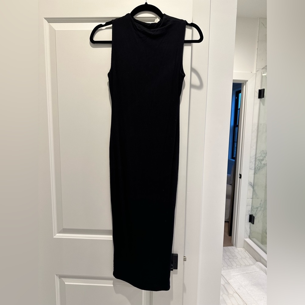 Naked Wardrobe black fitted dress